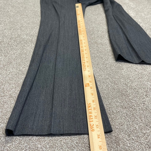 Theory womens bootcut dress pants sz 6 gray wool blend trousers business casual - Picture 5 of 12